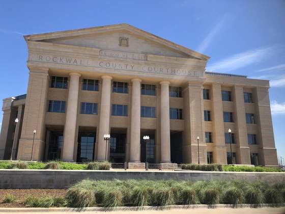 The Rockwall County courthouse at 1111 East Yellowjacket Lane, Rockwall, Texas